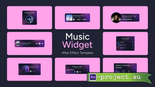 Videohive - Music Widget - 59230298 - Project for After Effects