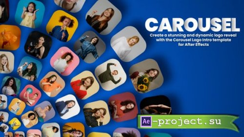 Videohive - Minimal Carousel Logo Intro Elegant Opener - 59227745 - Project for After Effects