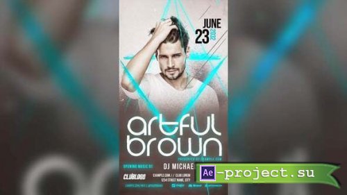 Videohive - Animated DJ Nightclub Flyer Template - 59252144 - Project for After Effects