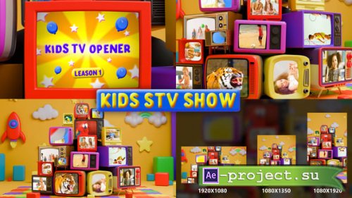 Videohive - TV opener for kids shows || Includes Portrait & Vertical Versions! - 59192548 - Project for After Effects