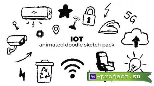 Videohive - IoT - Animated Doodle Sketch Pack - 59252616 - Project for After Effects