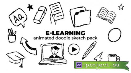 Videohive - E-learning - Animated Doodle Sketch Pack - 59244615 - Project for After Effects