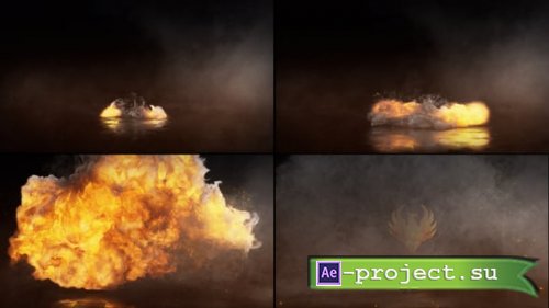 Videohive - Fire Explosion Flame Sparks Logo Opener - 58594457 - Project for After Effects