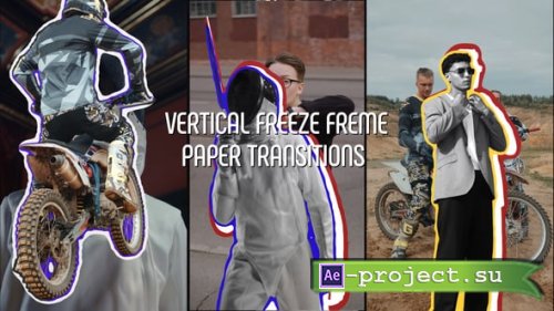 Videohive - Freeze Frame Paper Transitions - 59266534 - Project for After Effects