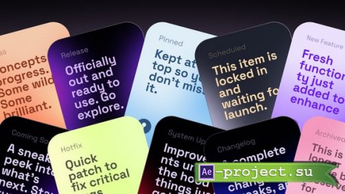 Videohive - 10 Widget Cards | After Effects - 59277529 - Project for After Effects