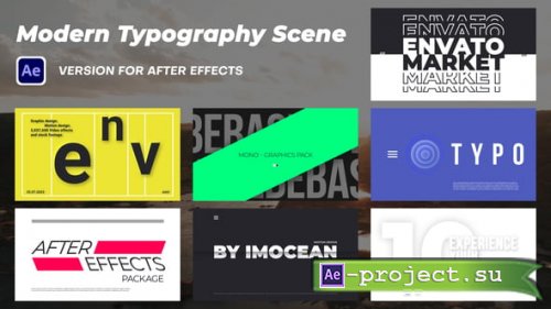 Videohive - Modern Typography Scenes - 59278555 - Project for After Effects