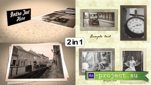 Videohive - Old Photo Album (2 in 1) I MOGRT - 59251710 - Premiere Pro Templates