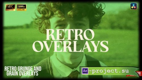 Videohive - Retro Grunge and Grain Overlays For DaVinci Resolve - 59198429