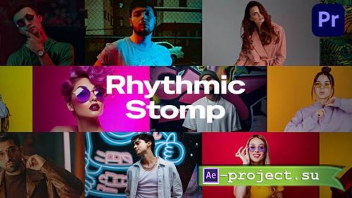Videohive - Rhythmic Stomp Opener MOGRT - 59286248 - Premiere Pro Templates