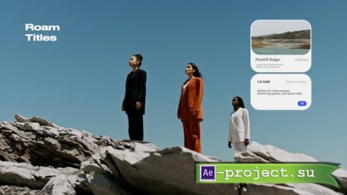 Videohive - Roam Titles - 59286091 - Project for After Effects