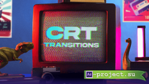 Videohive - CRT Transitions - 59279713 - Project for After Effects