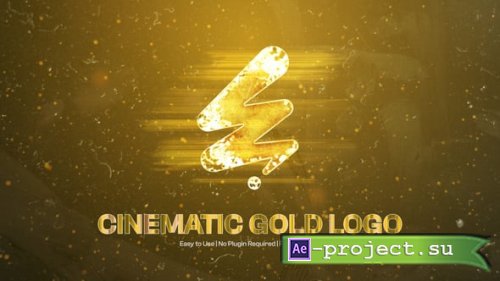 Videohive - Cinematic Gold Logo Reveal - 59289680 - Project for After Effects