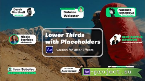 Videohive - Lower Thirds with Placeholders - 59312272 - Project for After Effects