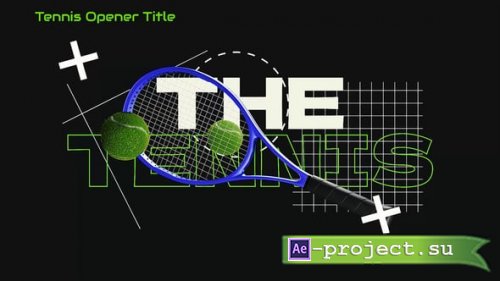 Videohive - Tennis Ball Opener With Text - 59281498 - Project for After Effects