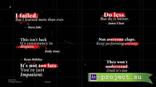 Videohive - Quotes Titles +RGB | After Effects - 59313710 - Project for After Effects