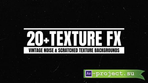 Videohive - Vintage Noise & Scratched Texture Backgrounds - 59313490 - Project for After Effects
