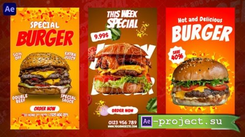 Videohive - Burger Instagram Reels - 59314090 - Project for After Effects