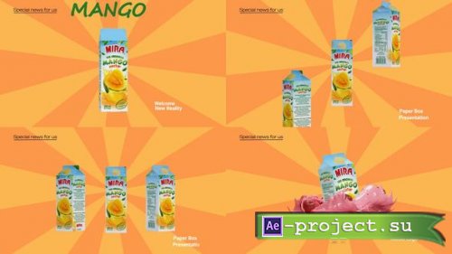 Videohive -  Juice and Milk Drink Box Mockup - 59327819 - Project for After Effects