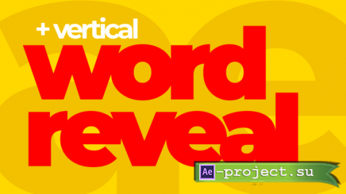 Videohive - Word Reveal - 59320027 - Project for After Effects