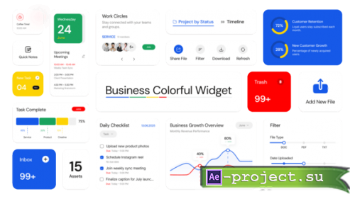 Videohive - Business Infographic Widget - 59337278 - Project for After Effects