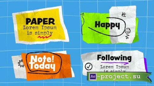 Videohive - Paper Titles - 59328921 - Project for After Effects
