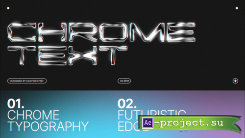 Videohive - Chrome Typography - 59348970 - Project for After Effects