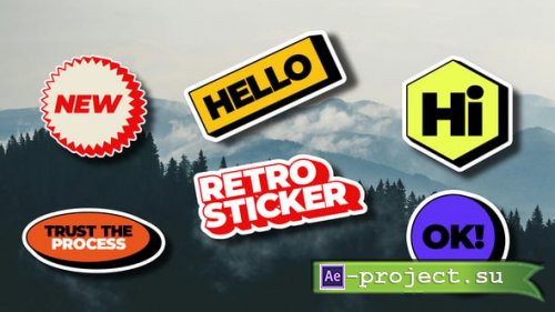Videohive - Animated Stickers | AE - 59329547 - Project for After Effects