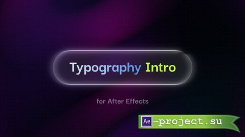 Videohive - Typography Intro - 59341465 - Project for After Effects