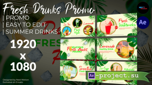 Videohive - Fresh Drinks Promo - 59329980 - Project for After Effects