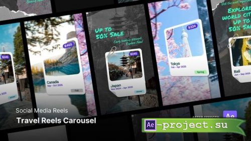 Videohive - Reels - Travel Reels Carousel After Effects Project Files - 59276986 - Project for After Effects