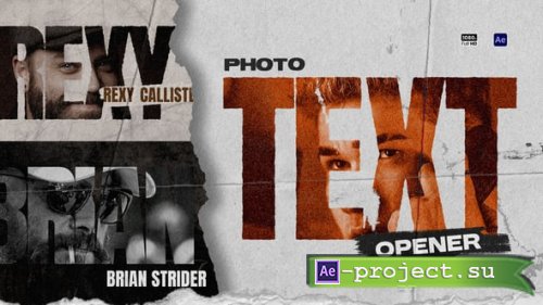 Videohive - Photo Text Openers - 59371147 - Project for After Effects