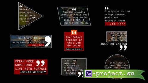 Videohive - Quotes Titles | AE | - 59358540 - Project for After Effects