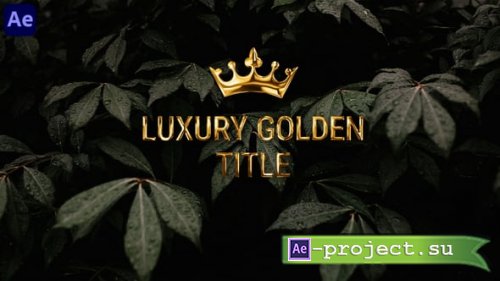Videohive - Golden Title - 59365838 - Project for After Effects