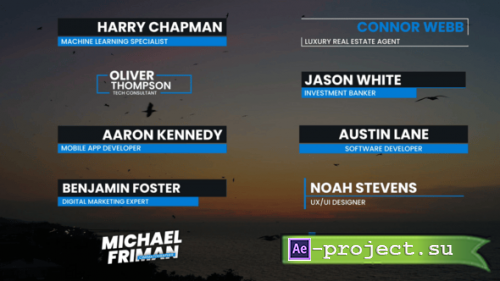 Videohive - 10 Lower Thirds Pack - 59358362 - Project for After Effects