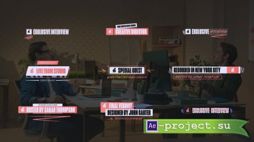 Videohive - Minimal Lower Thirds with Logo - 59360306 - Project for After Effects