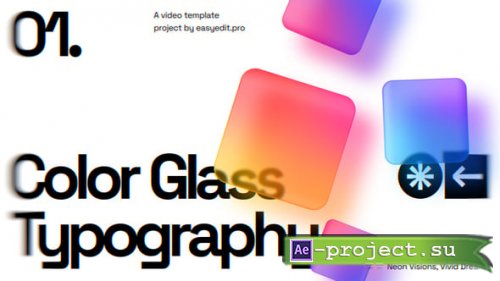 Videohive - Color Glass Typography - 59350443 - Project for After Effects