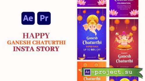 Videohive - Happy Ganesh Chaturthi Instagram Story - 59373373 - Project for After Effects