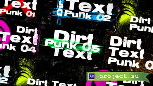 Videohive - Dirt Text Transitions - 59374850 - Project for After Effects