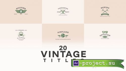 Videohive - Green Badge Title Pack - 59381041 - Project for After Effects
