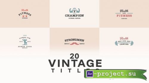 Videohive - Gym Badge Title Bundle - 59380883 - Project for After Effects