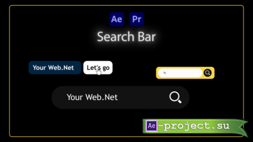 Videohive - Search bar (Ae + Pre) - 56638856 - Project for After Effects