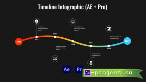 Videohive - Timeline Infographic (AE + Pre) - 57902677 - Project for After Effects