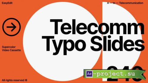 Videohive - Telecomm Typo Slides - 59322896 - Project for After Effects