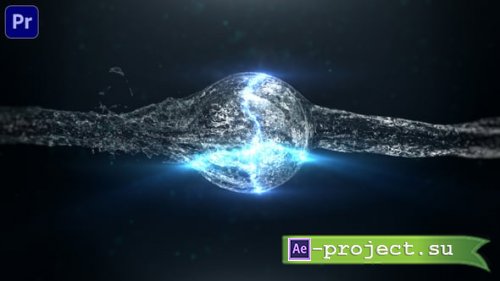 Videohive - Energy Water Sphere Logo Reveal_Premiere Mogrt - 59381671 - Premiere Pro Templates
