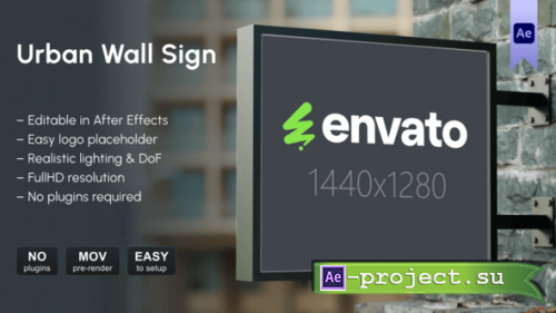 Videohive - Urban Wall Sign - 58970150 - Project for After Effects