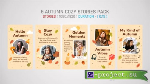 Videohive - Autumn Cozy Stories Pack - 59407605 - Project for After Effects