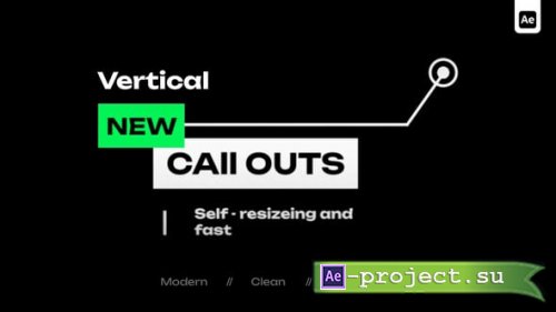Videohive - Vertical Call Outs - 59411439 - Project for After Effects