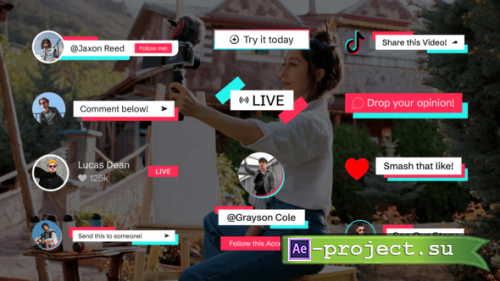Videohive - Tiktok Social Media Lower Third - 59412778 - Project for After Effects
