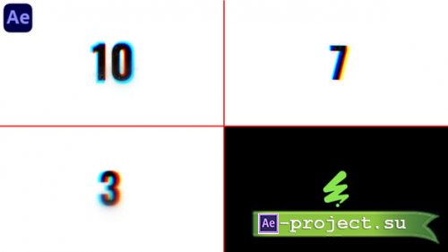 Videohive - Countdown Glitch Logo Reveal - 59453385 - Project for After Effects