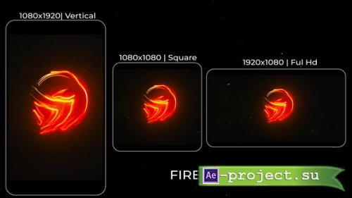 Videohive - Fire Logo Reveal - 59401979 - Project for After Effects
